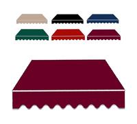 IMUNKT Store Banne Tissu De Remplacement 2/3/4/5/6m Rétractable Toile D'Auvent Imperméable Tissu De Rechange pour Fenêtre Porte Balcon(Burgundy,16x13ft/500x400cm)