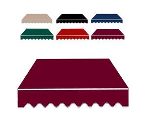 IMUNKT Store Banne Tissu De Remplacement 2/3/4/5/6m Rétractable Toile D'Auvent Imperméable Tissu De Rechange pour Fenêtre Porte Balcon(Burgundy,16x13ft/500x400cm)