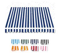 IMUNKT Tissu De Rechange for Auvent Rétractable De Terrasse Toile D'auvent Store Banne De Remplacement pour Patio Extérieur 200/250/300/400/500/600cm(Lake Blue,10x6.5ft/300x200cm)