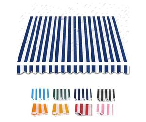 IMUNKT Tissu De Rechange for Auvent Rétractable De Terrasse Toile D'auvent Store Banne De Remplacement pour Patio Extérieur 200/250/300/400/500/600cm(Lake Blue,10x6.5ft/300x200cm)