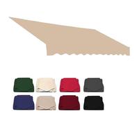 IMUNKT Tissu De Remplacement pour Auvent De Balcon 2.5m 3m 4.5m 5m 7m Toile pour Store Banne Rétractable Extérieur Toile De Remplacement pour Abri Pare-Soleil(Khaki,2.5x2m/8x6.5ft)