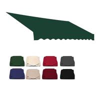 IMUNKT Tissu De Remplacement pour Auvent De Balcon 2.5m 3m 4.5m 5m 7m Toile pour Store Banne Rétractable Extérieur Toile De Remplacement pour Abri Pare-Soleil(Dark Green,2.5x1.5m/8x5ft)