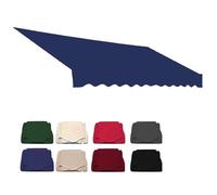 IMUNKT Tissu De Remplacement pour Auvent De Balcon 2.5m 3m 4.5m 5m 7m Toile pour Store Banne Rétractable Extérieur Toile De Remplacement pour Abri Pare-Soleil(Navy Blue,2.5x1.5m/8x5ft)