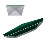 IMUNKT Toile De Parasol Carré De Remplacement, 300x300 250x250cm, Auvent De Rechange pour Parasols De Marché, Tissu Carré pour Parasol De Patio Jardin(Green,300x300cm(9.8x9.8ft))