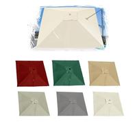 IMUNKT Toile De Rechange Pour Parasol Déporté Carré 2.5x2.5m 3x3m 4x3m Parasol De Jardin Auvent De Rechange 8 Baleines Protection UV(Burgundy,3x3m (10x10ft))