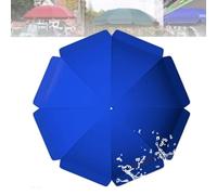 IMUNKT Toile De Rechange Pour Parasol D'extérieur, Diamètre 180-300cm, 8 Baleines/10 Baleines, Tissu De Rechange Imperméable, Auvent De Remplacement Pour Parasol De Table De Marché(Blue,280cm(9.2ft)/1