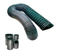 IMUNKT Tuyau De Ventilation Industriel Tuyau Evacuation Conduit Flexible Isolé, 90/110/400mm, Tuyau D'échappement Pour Sécheuse, Climatiseurs, Salle De Bain, Cuisine(2m/6.56ft,110mm-4 3/8")