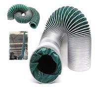 IMUNKT Tuyau Evacuation Seche Linge Conduit D'air Chaud Flexible, Tuyau De Ventilation Pour Sécheuse, 75/80/90/100/200/300/450/500mm Tuyau D'échappement Extensible(10m/32.8ft,550mm-21 3/5")