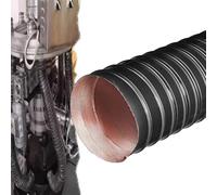 IMUNKT Tuyau Flexible En Silicone Pour Frein Tuyau D'admission D'air Noir 8m 63mm Tuyau D'aération Entrées D'air Pour Voiture, Industrielles, Système D'air De Garage(3m/9.84ft,35mm-1 2/5")