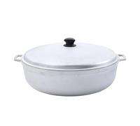 IMUSA USA JUMBO Caldero traditionnel colombien (four hollandais) pour la cuisson et le service, argent, 17,9 l