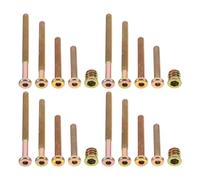 IMUSINICE 1 Set de Inserts Filetés M6 en Acier Galvanisé avec Écrous, Design Hexagonal pour Fixation Meuble, Filet Profond, Installation Facile pour Meubles