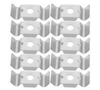 IMUSINICE 10 Pièces Attache Fixation Sécurisée Antidérapante W à Double Câble en Acier Inoxydable de Clôture Dimensions pour Poteaux en Bois et Grillage, pour Espaces Extérieurs et Cultures