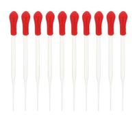 IMUSINICE 10 Pièces Compte-Gouttes de 2ml pour Huile Essentielle en Verre Rouge Compatible Diffuseur, Réutilisable avec Contrôle Précis du Dosage, pour Chambres et Bureaux