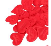 IMUSINICE 100 Confettis de Cœur en Éponge Rouge 3,5 Cm, Décorations pour Saint-valentin, Mariage et Anniversaires, Pétales à Lancer pour Table et Ambiance Romantique