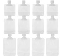 IMUSINICE 12 Pièces Sachets de Lotion Rechargeables 30ml 50ml 100ml en Pet Légers pour Cosmétiques Embout Refermable pour Voyage et Organisation de Toilette