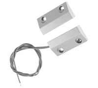 IMUSINICE 1ensemble Détecteur Alarme Porte Magnétique Filaire Alliage de Zinc pour Volet Roulant Capteur Ouverture Sécurisée pour Système Alarme et Contrôle Accès