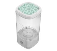 IMUSINICE 1ensemble Electric Makeup Brush Cleaner Set Portable Automatic Makeup Tool For Brushes And Sponges With Storage Compartment Compatibility Dual Cleaning And Organizing Function