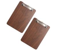IMUSINICE 2 Pièces Porte-menus en Bois Faciles à Ouvrir et Fermer, Presse-papiers Pratiques Cuisine et Maison, Support A4 pour Recettes et Commandes