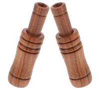 IMUSINICE 2 Pièces Sifflet Naturel en Bois Marron pour Cri d'oie Authentique Sifflet de Survie Puissant, pour Camping en Extérieur et Appelant Oiseaux