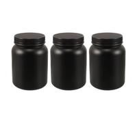 IMUSINICE 3 Pièces Bouteille de Réactif Noire Pehd 2000ml Étanche, 68 Oz