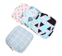 IMUSINICE 4pcs Pochette Menstruelle Pratique Alimentation Féminine Portable Imperméable à Fermeture Éclair pour Filles en Milieu Professionnel et Scolaire