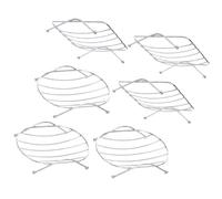 IMUSINICE 6 pièces Lot de Porte-savons Inoxydable Auto-drainant Supports Ventilés pour Salle de Bain et Cuisine Rectangulaire et Ovale Organiseur Savon et Réutilisable