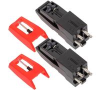 IMUSINICE Aiguilles pour Platine Vinyle en Abs, Lot de 2pcs, Style Métal, Résistantes à L'usure, Adaptées au Lecteur de Disque