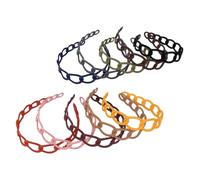 IMUSINICE Bandeaux pour Cheveux Femme 10pcs en Ps Mat Design Géométrique Simple, Confortable et Léger, pour Prendre des Photos ou Assister Fêtes