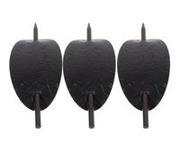 IMUSINICE Barrettes en Cuir Noir Lot de 3 avec Tige, Épingles à Cheveux pour Queue de Cheval, Chignon Bâton pour Femmes, Accessoires Cheveux pour Coiffure Longue et Élégante