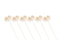 IMUSINICE Bâtonnets Diffuseurs et Utilisation Polyvalente Aspect Réaliste de Fleurs en Bois Tongcao 6pcs pour Diffuseur de Parfum sans Feu, Décor Maison et Bureau