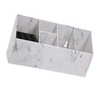 IMUSINICE Boîte à Outils de Coiffure 1 Compartiment pour Ciseaux et Peigne, Porte-outils de Coiffeur en Plastique Marbré Gris Clair, Organisateur Professionnel pour Salon et Usage Domicile,