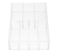 IMUSINICE Boîte de Rangement 7 Compartiments Multifonctionnelle en Acrylique et Clapets Amovibles pour Organiser Petits Objets Cosmétiques Usage Personnel et Boutique