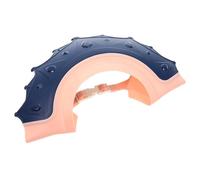 IMUSINICE Bonnet de Bain pour Bébé Bleu en Plastique Sangle Réglable, Chapeau de Shampoing Flexible et Résistant Vieillissement pour Garçon et Filles, Protection
