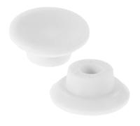 IMUSINICE Bouchon de Vidange en Caoutchouc Blanc 2 Pièces pour Congélateur, Rond Installation Facile et Étanchéité pour Évacuation d'eau