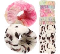 IMUSINICE Bracelets de Lavage Poignet en Flanelle Élastique Absorbant la Transpiration, Lot de 8 Pièces Confortables pour Maquillage et Yoga