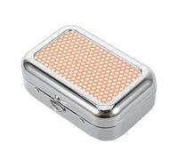 IMUSINICE Cendrier Portable en Métal Rectangulaire Orange avec Couvercle Hermétique - Petit Cendrier Coupe-Vent pour Camping Voiture Jardin et Voyage - Accessoire Éteignoir à Cigares