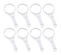 IMUSINICE iltre en Plastique Blanc 8 Pièces, Outil Robuste en Plastique Alimentaire pour Démontage Facile des Cartouches de Filtration D'eau sous Évier