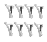 IMUSINICE Clips Support Étagère Réfrigérateur 8 Pièces en Aluminium, Crochets pour Congélateur, Accessoires de Fixation pour Clayette Frigo, Adaptés pour Frigo Connecté et Rangement