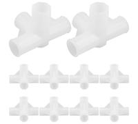 IMUSINICE Connecteurs en Plastique Blanc Optimisation d Espace Lot de 10 et Installation Rapide et Rangement Polyvalent pour Tringle de Placard pour Organisateur de Chaussures