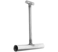 IMUSINICE Crochet de Levage Outil Polyvalent pour Plaque D'égout en Acier Inoxydable Argenté Poignée en T et Diamètre de Poteau 12mm pour Ouverture de Regard Extérieur