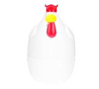 IMUSINICE Cuiseur à Œufs en Plastique Blanc de Poussin pour Micro-ondes, Cuisson Saine et Rapide des Œufs, Design Mignon et Enfantin, Facile à Utiliser