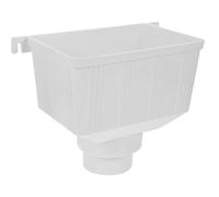 IMUSINICE Déviateur et Récupérateur D'eau de Pluie en Plastique Blanc D'eau de Pluie Facile à Installer pour Système de Collecte D'eau des Gouttières