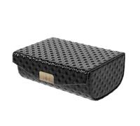 IMUSINICE Double Lipstick Case with Mirror Protective Organizer Bag for Travel Makeup Dual Slot Snap Closure Cosmetic Holder for Purse Diamond Texture