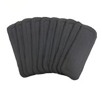 IMUSINICE Doublures de Couches Lavables 5 Couches Réutilisables Lot de 10 en Fibre de Bambou Nano Charbon Réglage Ajustable pour Bébé pour Promenades et Tâches Ménagères