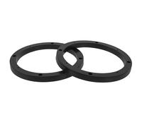 IMUSINICE Entretoises de Haut-Parleur 6,5 Pouces en Plastique Noir, 2pcs, Anneaux D'espacement pour Haut-parleurs de Porte de Voiture, Accessoires pour Système Audio Automobile