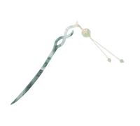 IMUSINICE Épingle à Cheveux Chinoise Verte avec Design à Pompon en Plastique, Accessoire Sécurisé et Élégant pour Femmes, Style Classique et Occasions Spéciales