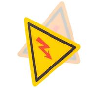 IMUSINICE Étiquettes D'avertissement Haute Tension 2pcs Autocollants Triangulaires PC 45mm pour Sécurité Électrique et Prévention des Chocs Électriques