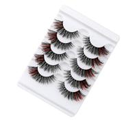 IMUSINICE Faux Cils 3d pour Femmes, Pack de 5 Paires en Simulation, Effet Épaississant Naturel, pour Salon ou Rendez-vous, Maquillage et Extension de Cils