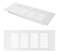 IMUSINICE Grille de Ventilation Rectangulaire Blanc Structure Respirante et Élégante 2 Pcs en Alliage D'aluminium Style Moderne et Fonctionnel Adaptée pour Évier et Plafond