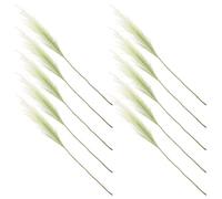 IMUSINICE Lot de 10 Fausses Pampas Décoratives en Plastique et Tissu, Plumeau Pampa Déco Rustique pour Vase à Fleurs Artificielles, Accessoire de Bricolage Maison